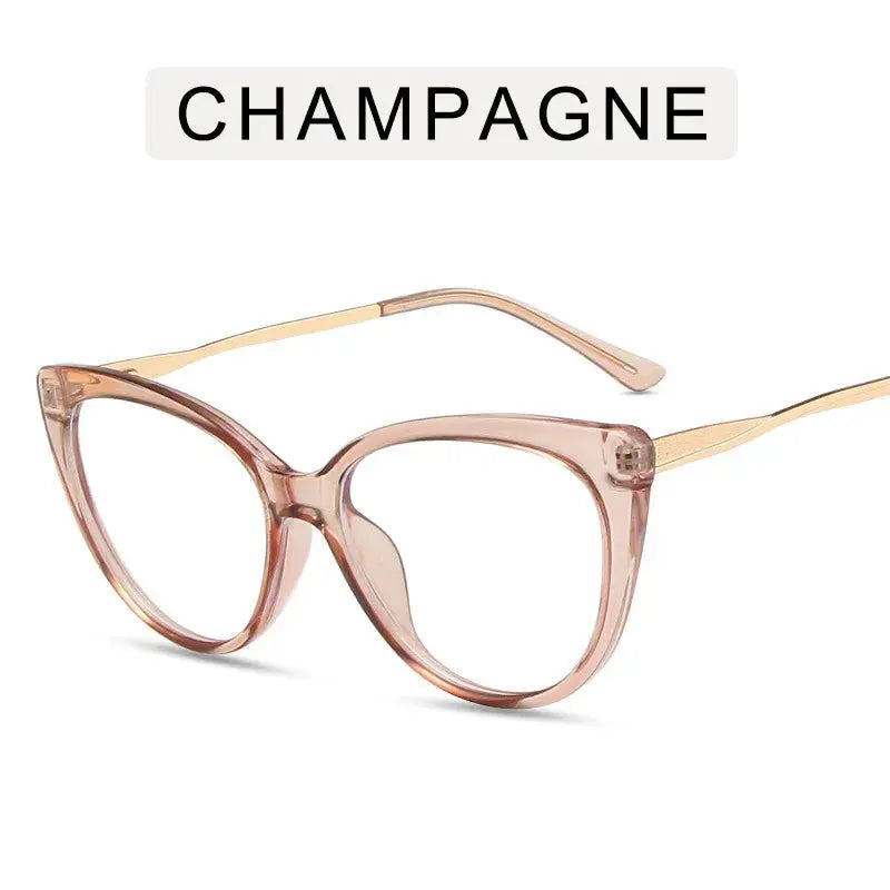 Women's Cat Eye Full Rim TR90 Prescription Glasses 55018 — view 3 | Rx Spectacle