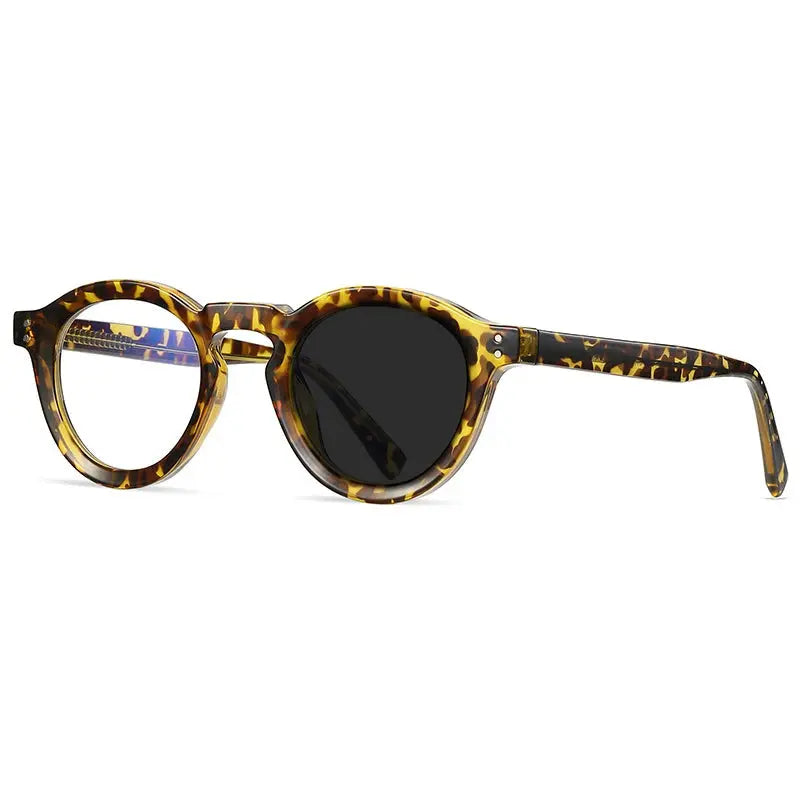 Unisex Round Full Rim Acetate Prescription Glasses Xk2090 — view 16 | Rx Spectacle