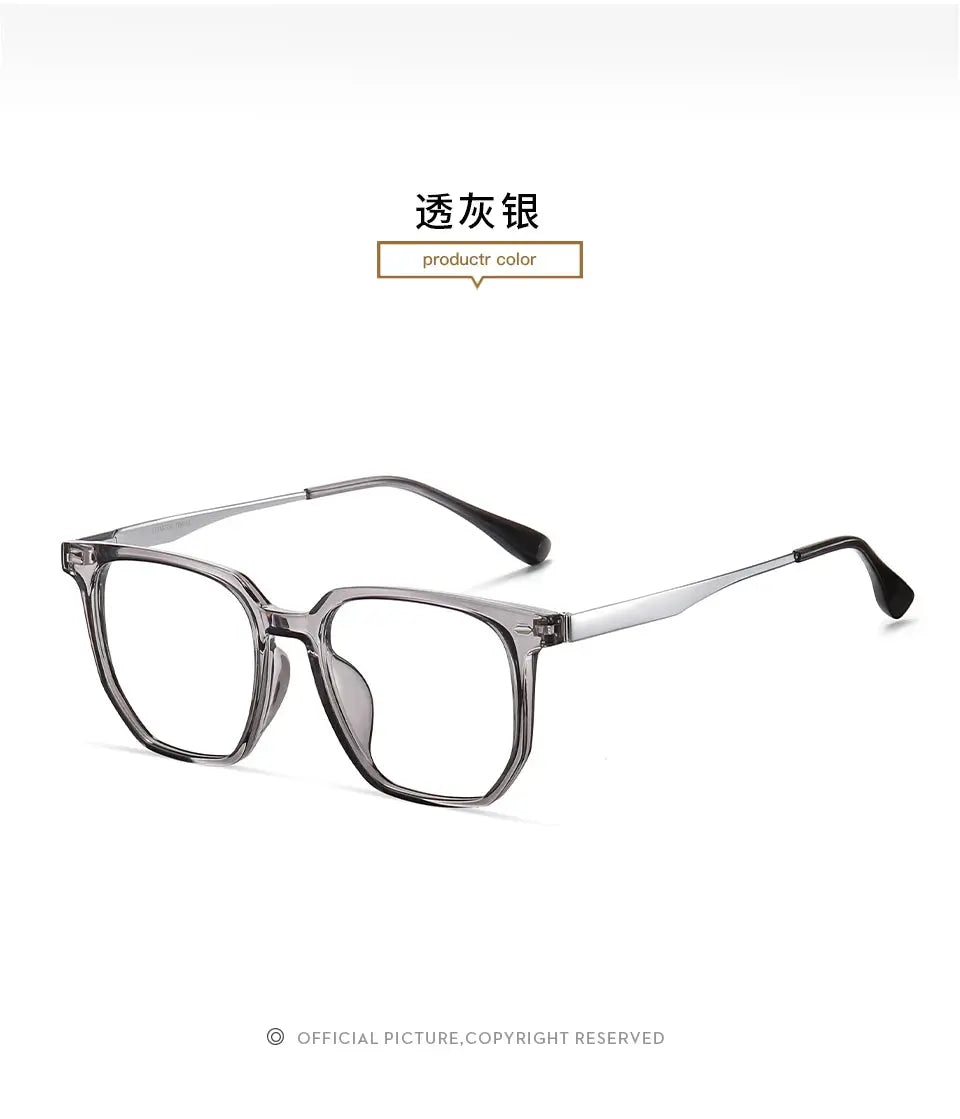 Unisex Square Full Rim Plastic Prescription Glasses 8004 — view 2 | Rx Spectacle