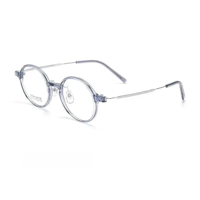 Unisex Round Full Rim Titanium Prescription Glasses 16101x — view 6 | Rx Spectacle