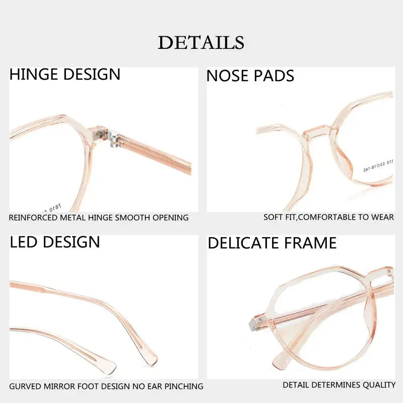 Unisex Oval Full Rim TR90 Flat Top Reading Glasses 7810 — view 6 | Rx Spectacle