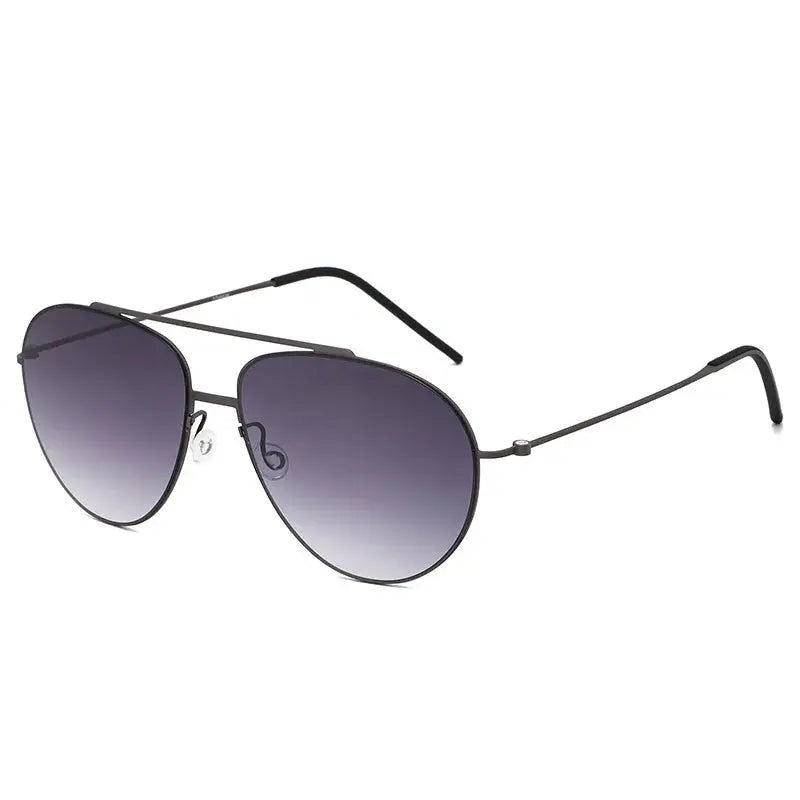 Men's Oval Full Rim Titanium Double Bridge Prescription Glasses 638806 — view 5 | Rx Spectacle