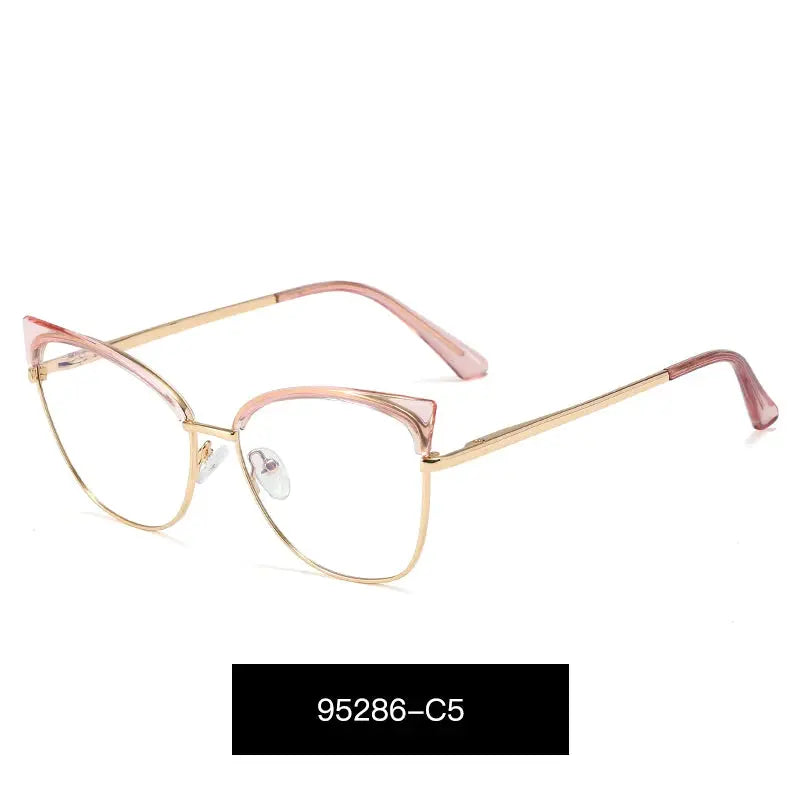 Women's Cat Eye Full Rim TR90 Prescription Glasses 95286 — view 9 | Rx Spectacle