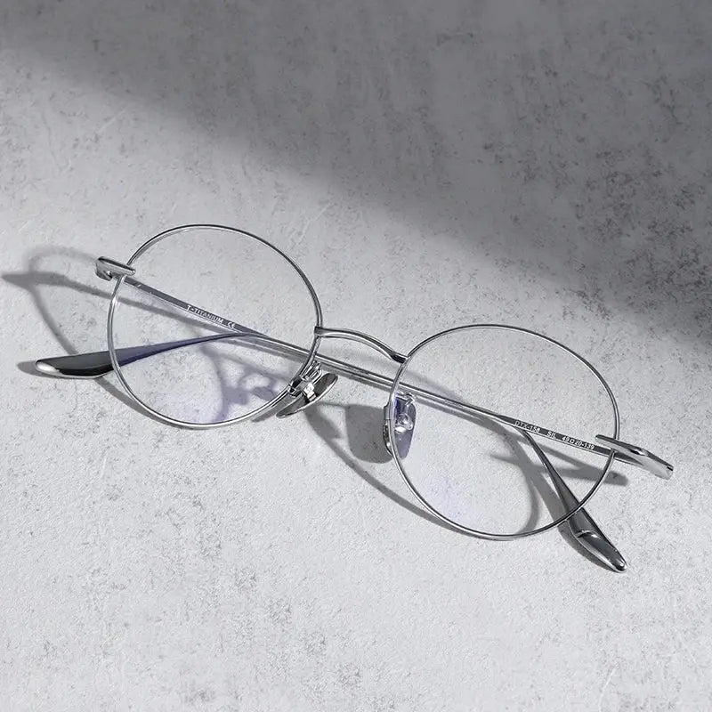 Women's Oval Full Rim Titanium Prescription Glasses 844158 — view 8 | Rx Spectacle