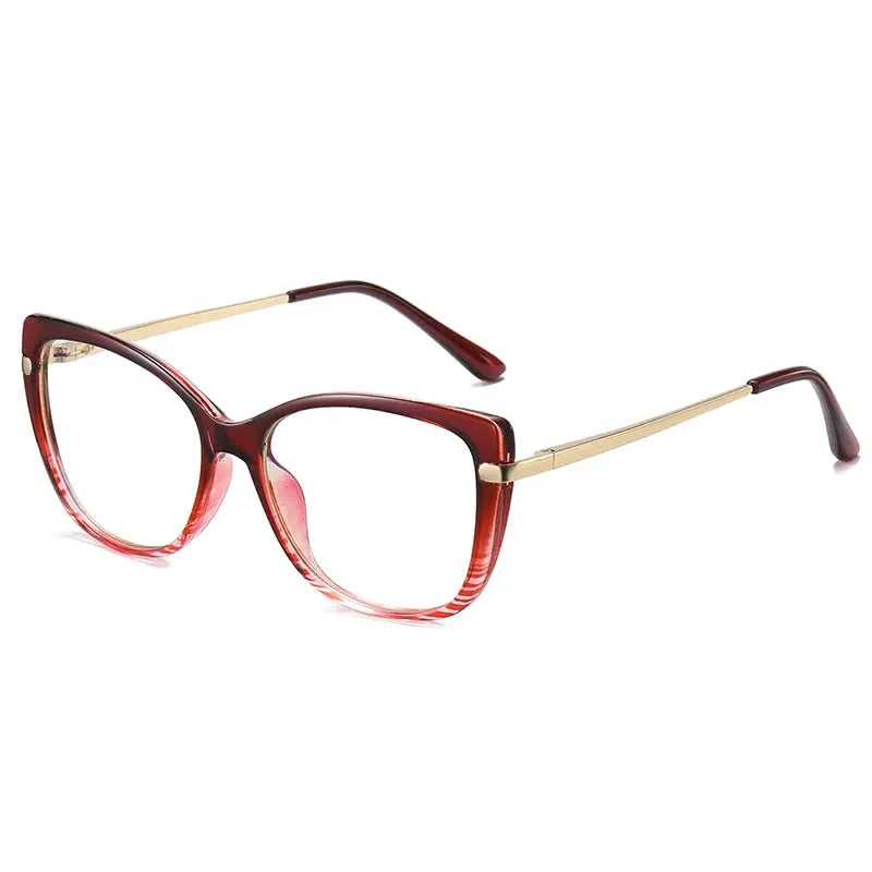 Women's Square Full Rim TR90 Prescription Glasses 933111 — view 6 | Rx Spectacle