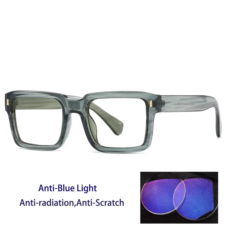 Unisex Square Full Rim Prescription Glasses 491001 — view 5 | Rx Spectacle