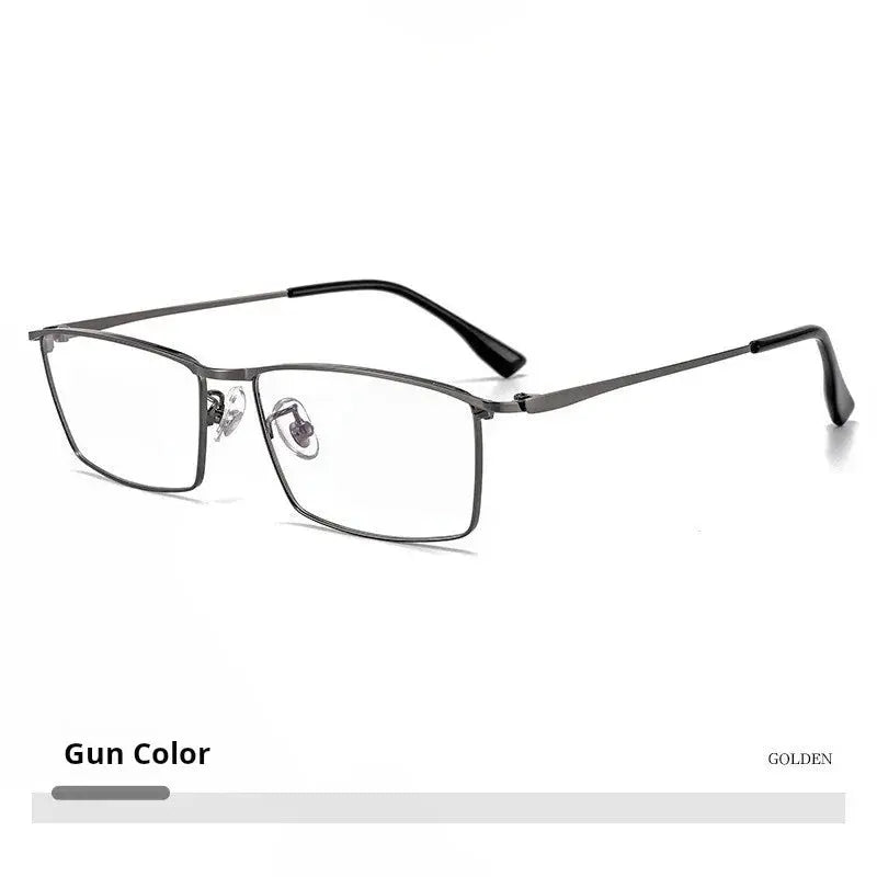Women's Square Full Rim Titanium Prescription Glasses 85517 — view 4 | Rx Spectacle