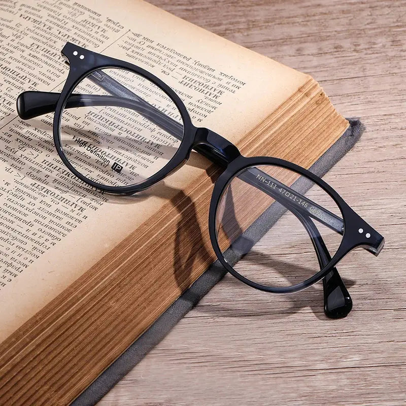 Women's Round Full Rim Acetate Prescription Glasses 934111 — view 6 | Rx Spectacle
