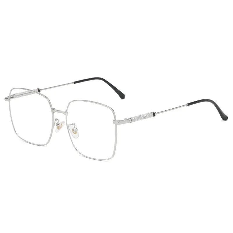 Men's Square Full Rim Alloy Reading Glasses 8960 — view 5 | Rx Spectacle