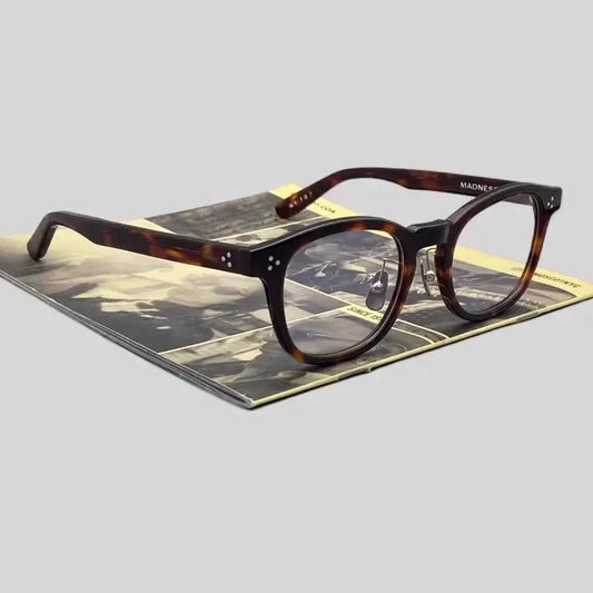 Unisex Browline Full Rim Acetate Prescription Glasses 492340 — view 1 | Rx Spectacle