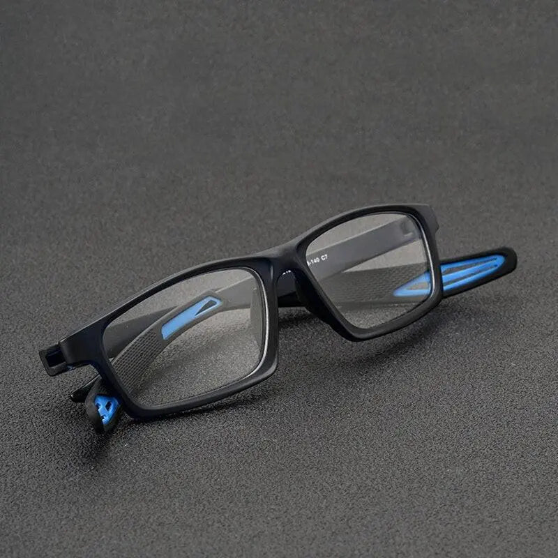 Unisex Square Full Rim TR90 Sports Glasses 1219 — view 9 | Rx Spectacle