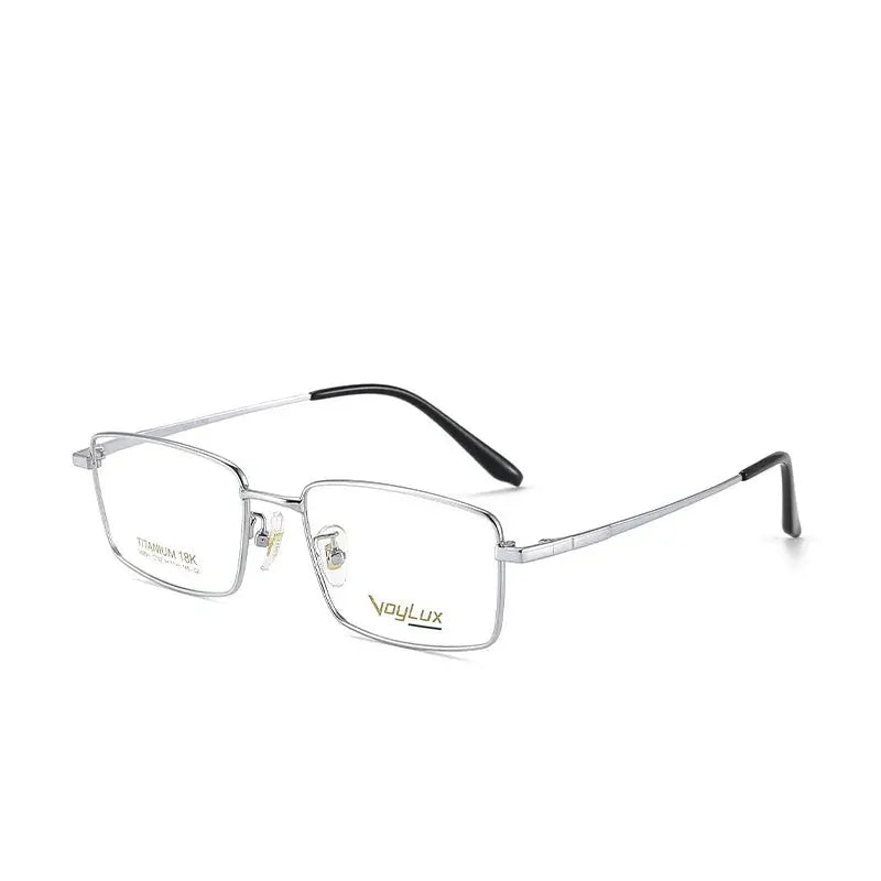 Women's Square Full Rim Titanium Prescription Glasses 689122 — view 4 | Rx Spectacle