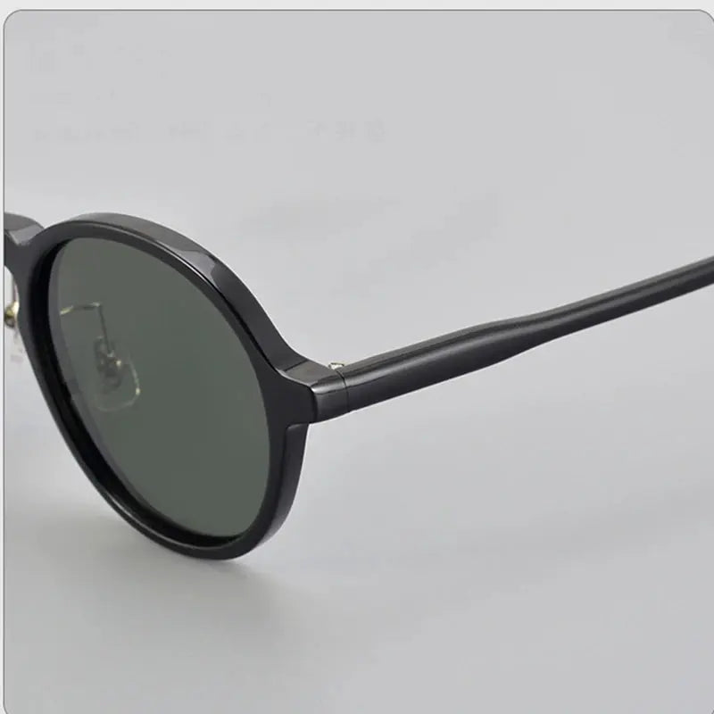 Unisex Round Full Rim Acetate Prescription Glasses 14543 — view 5 | Rx Spectacle