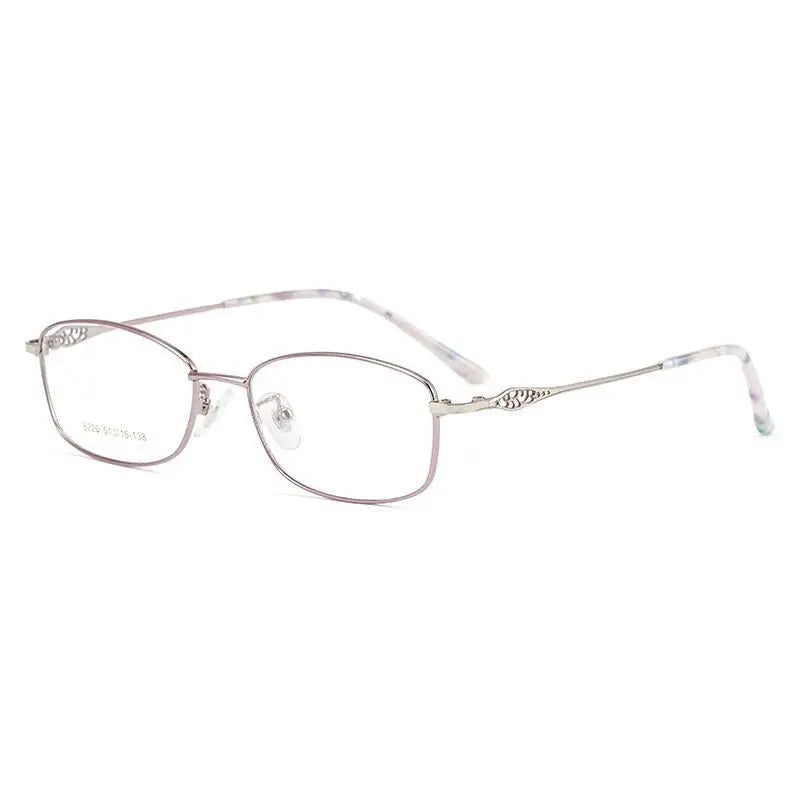 Women's Square Full Rim Alloy Prescription Glasses 8220 — view 2 | Rx Spectacle