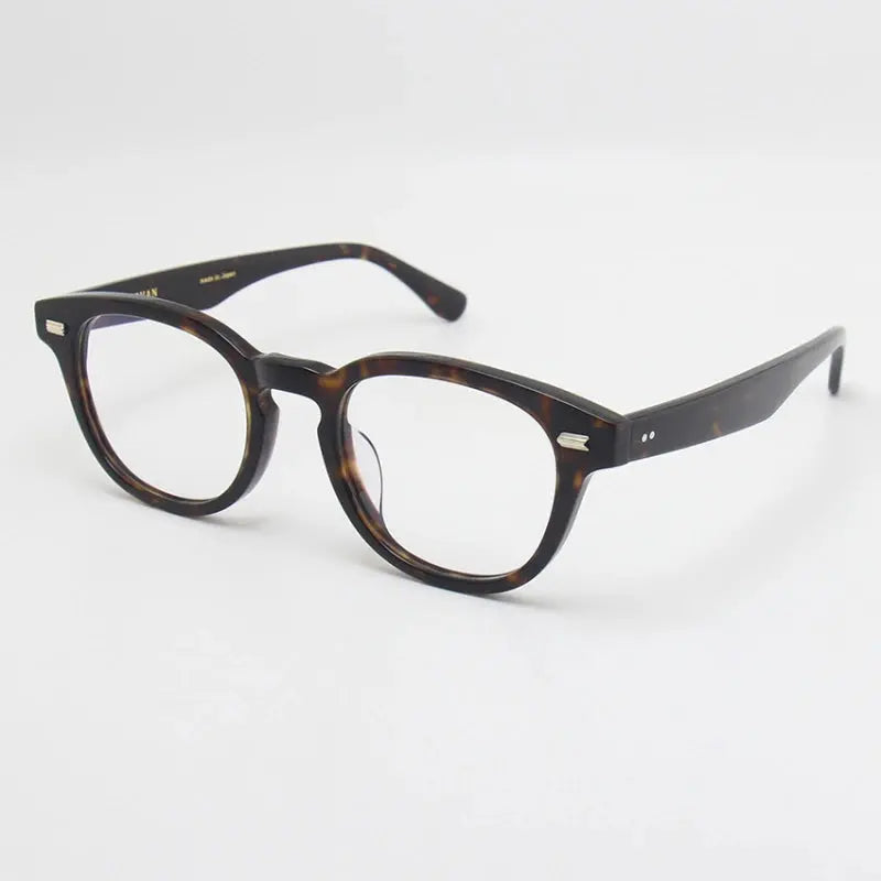 Unisex Round Full Rim Acetate Prescription Glasses 22145 — view 6 | Rx Spectacle