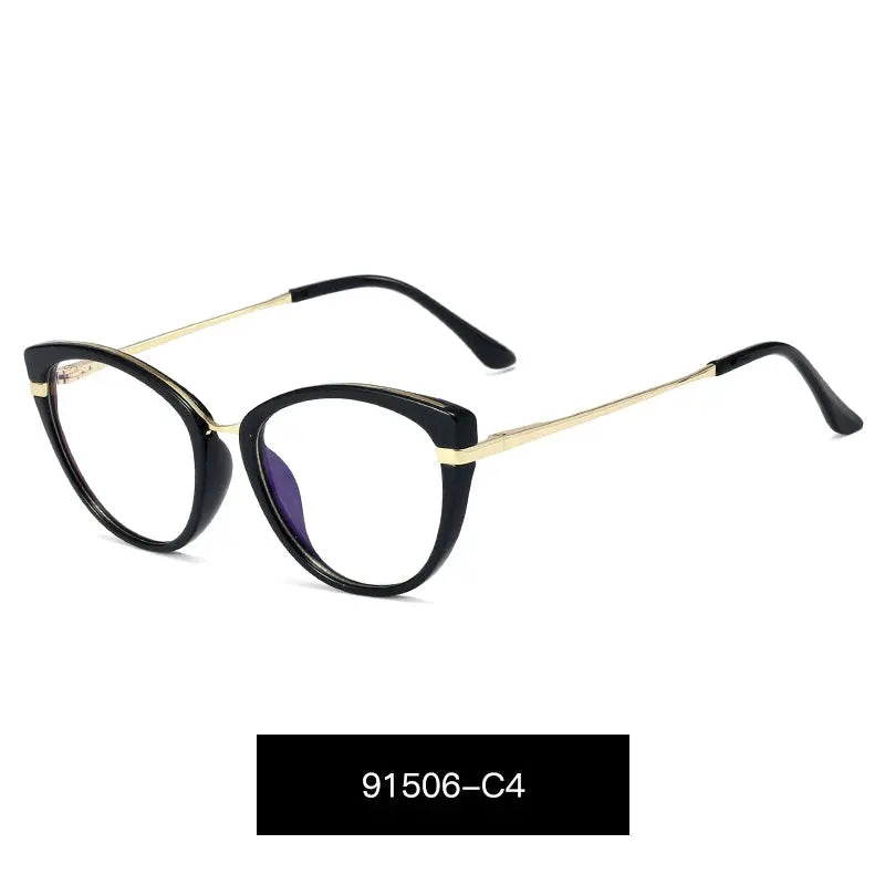 Women's Cat Eye Full Rim TR90 Prescription Glasses 91506 — view 7 | Rx Spectacle
