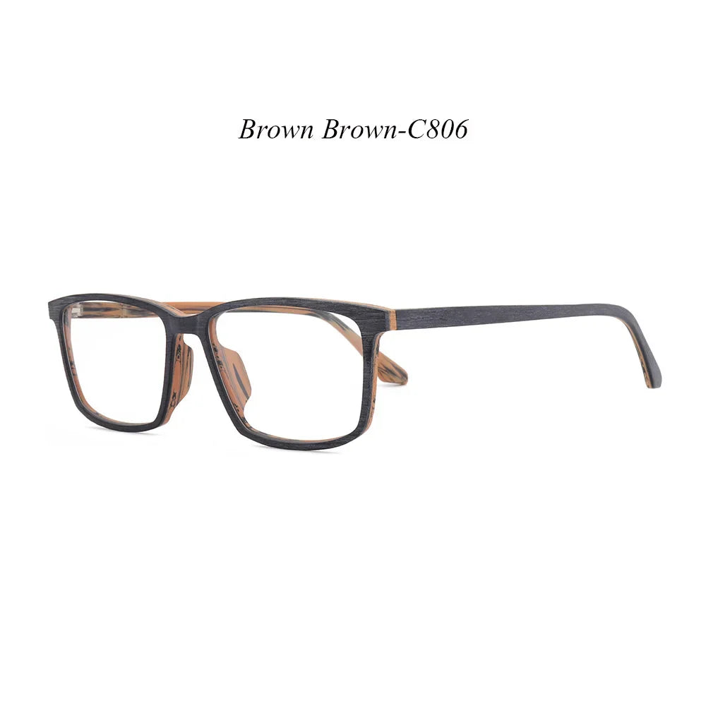 Men's Square Full Rim Titanium Prescription Glasses 169500 — view 6 | Rx Spectacle