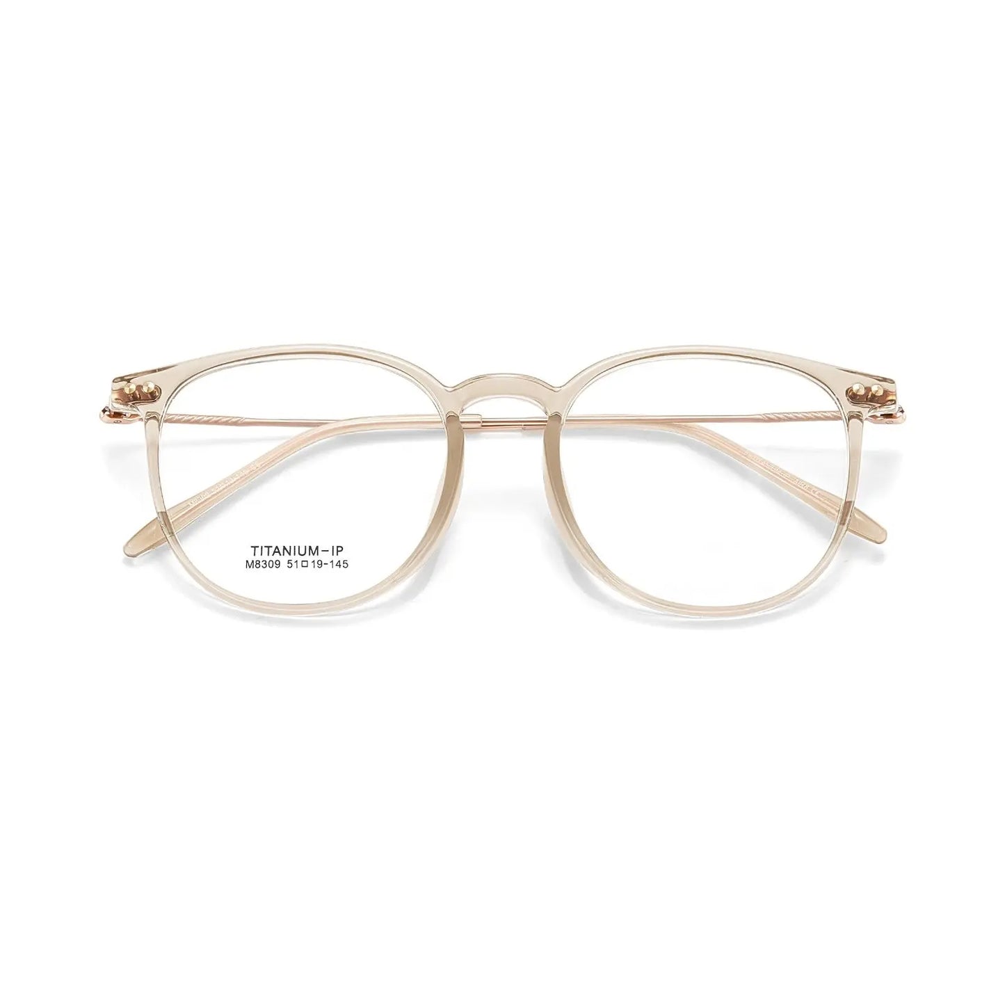 Unisex Square Full Rim Titanium Prescription Glasses 638309 — view 7 | Rx Spectacle
