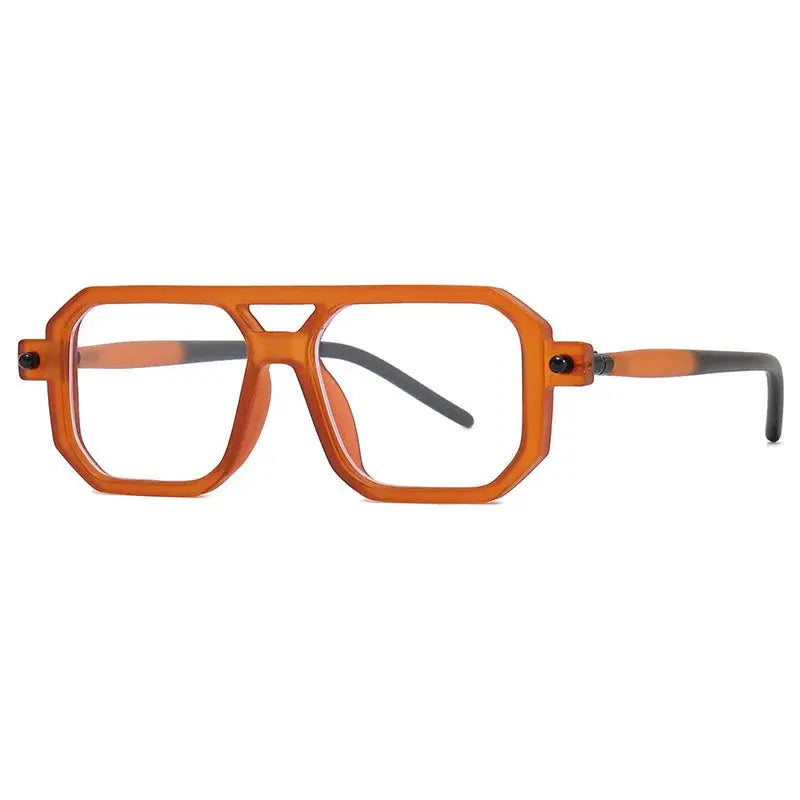 Unisex Square Full Rim Double Bridge Reading Glasses 86512 — view 5 | Rx Spectacle