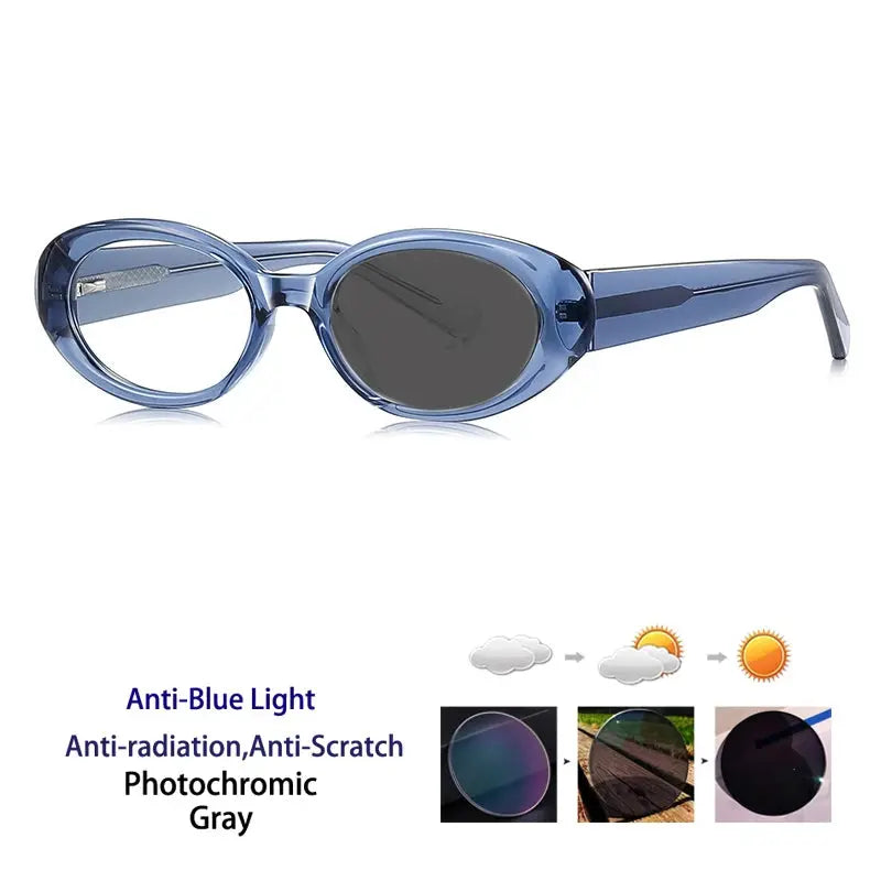 Women's Oval Full Rim Acetate Reading Glasses 629033 — view 4 | Rx Spectacle