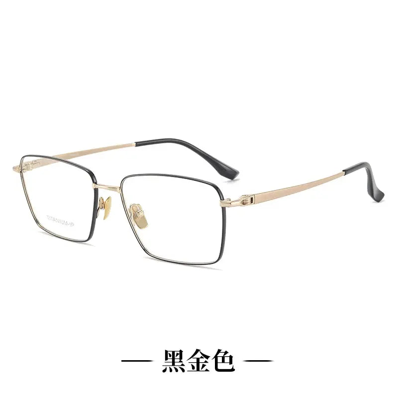 Unisex Polygon Full Rim Titanium Prescription Glasses 81314 — view 4 | Rx Spectacle