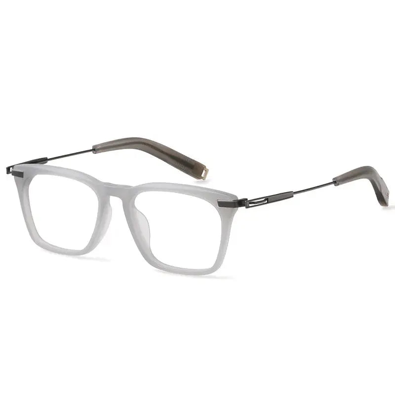 Men's Square Full Rim Titanium Oversized Prescription Glasses 403779 — view 8 | Rx Spectacle