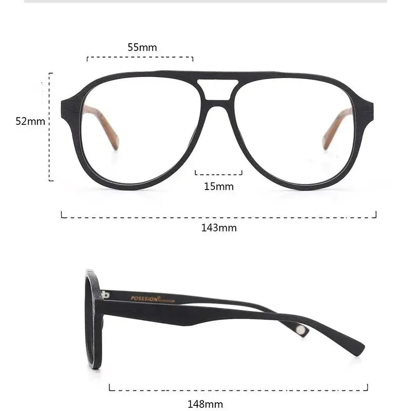 Unisex Oval Full Rim Acetate Double Bridge Prescription Glasses 892000 — view 2 | Rx Spectacle