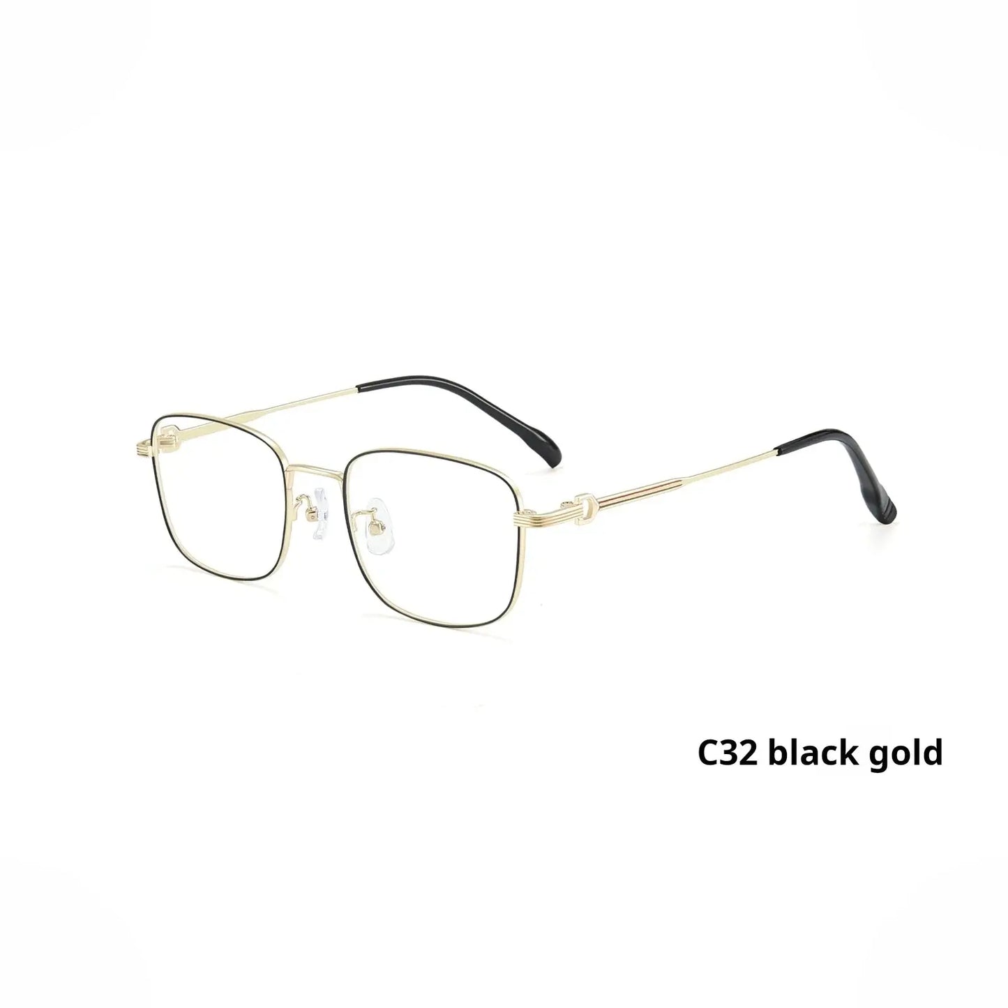 Unisex Square Full Rim Alloy Prescription Glasses 758232 — view 8 | Rx Spectacle