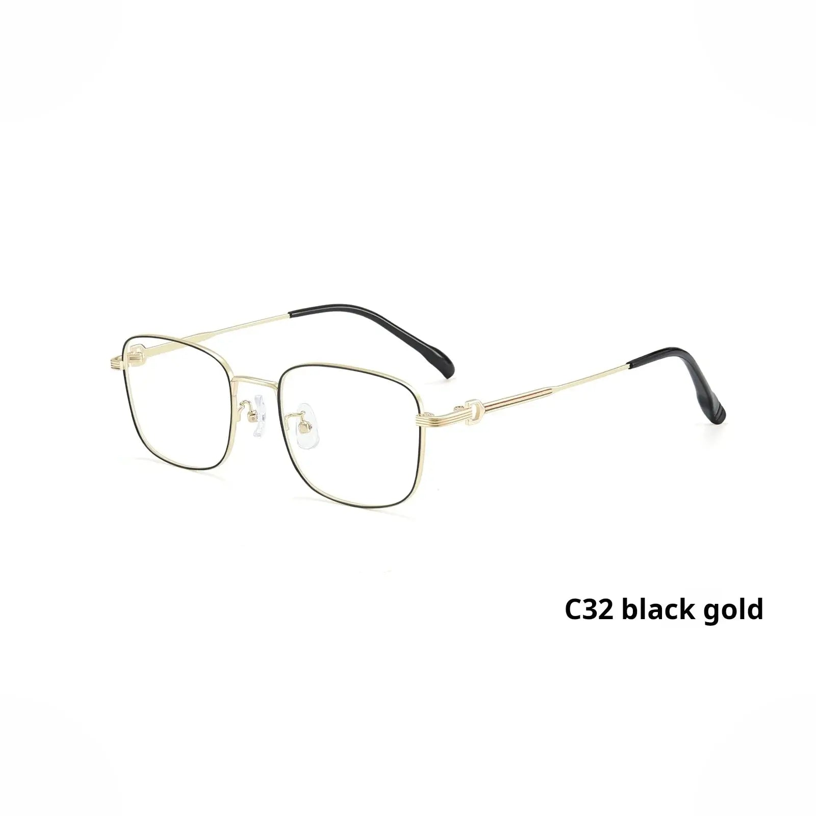 Unisex Square Full Rim Alloy Prescription Glasses 758232 — view 8 | Rx Spectacle