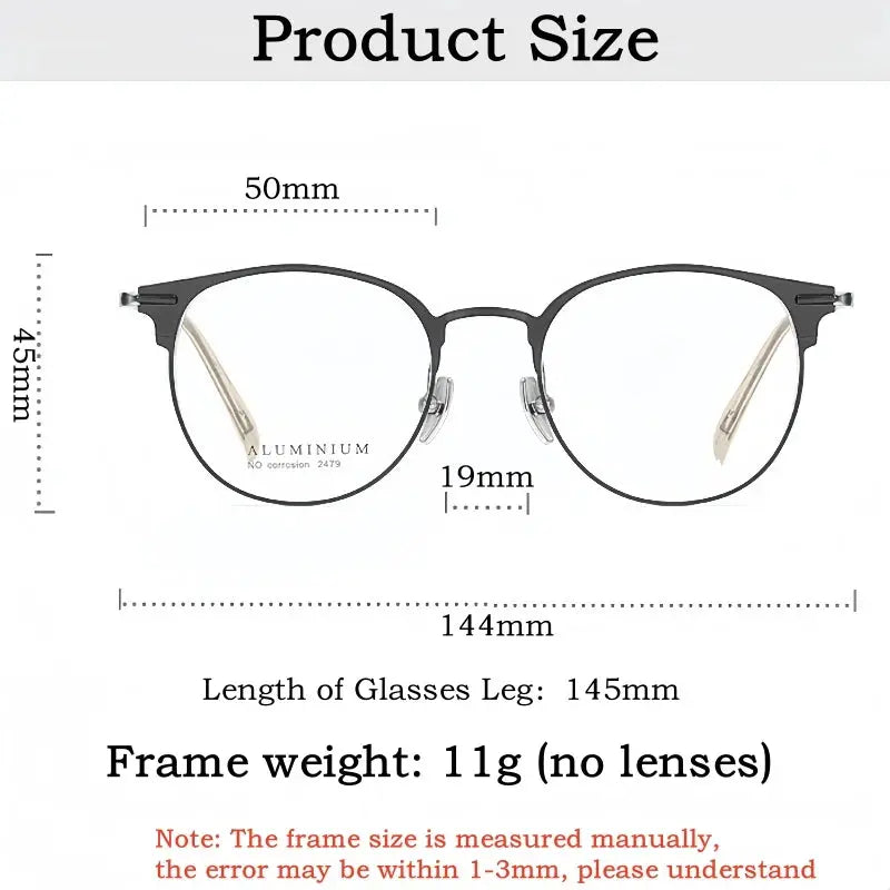 Unisex Round Full Rim Prescription Glasses 662479 — view 2 | Rx Spectacle