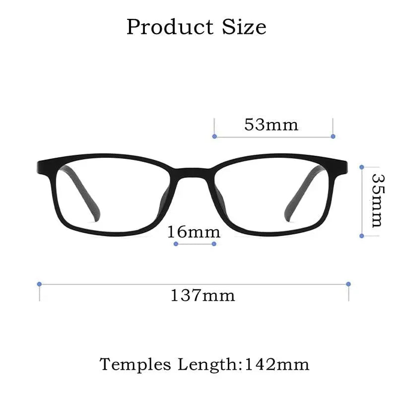 Unisex Square Full Rim Titanium Prescription Glasses 9834XP — view 11 | Rx Spectacle
