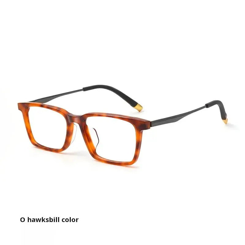 Unisex Square Full Rim Titanium Prescription Glasses 72583 — view 4 | Rx Spectacle