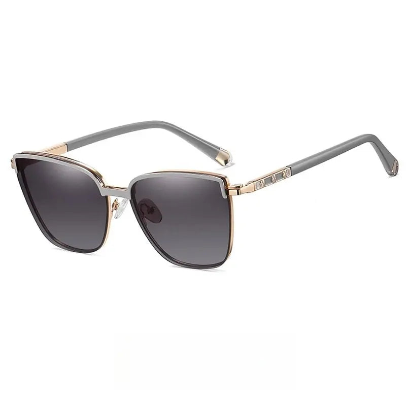 Women's Cat Eye Full Rim TR90 Clip-On Prescription Glasses 85009 — view 5 | Rx Spectacle