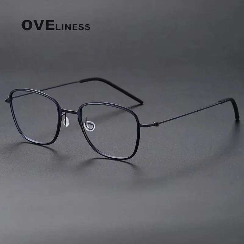 Women's Polygon Full Rim Titanium Prescription Glasses 55304 — view 7 | Rx Spectacle
