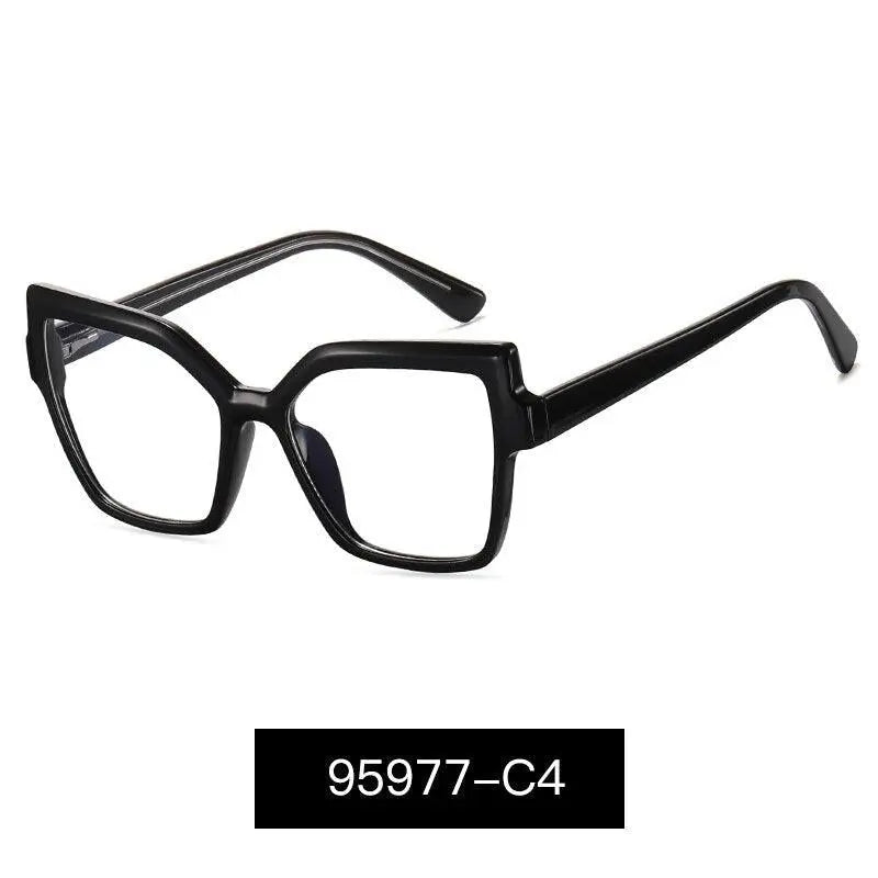 Women's Cat Eye Full Rim Alloy Prescription Glasses 95977 — view 3 | Rx Spectacle