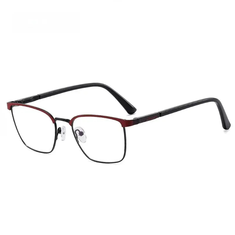 Square Full Rim Alloy Prescription Glasses 91704 — view 4 | Rx Spectacle