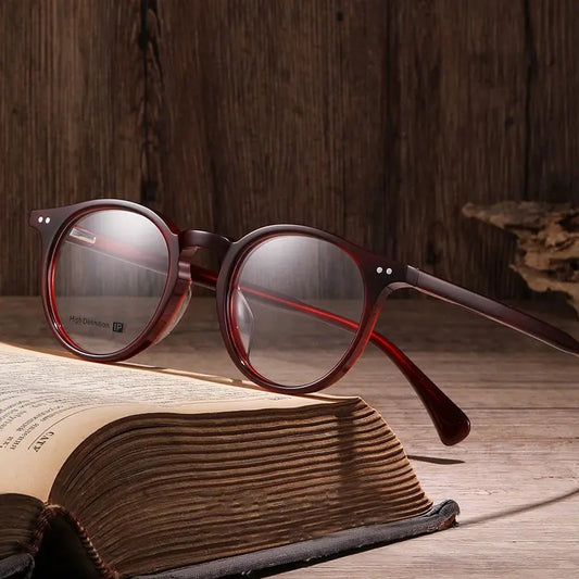Women's Round Full Rim Acetate Prescription Glasses 934111 — view 1 | Rx Spectacle