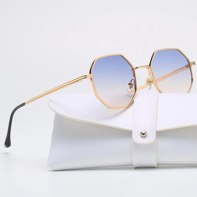 Unisex Polygon Full Rim Alloy Prescription Glasses Db59 — view 13 | Rx Spectacle