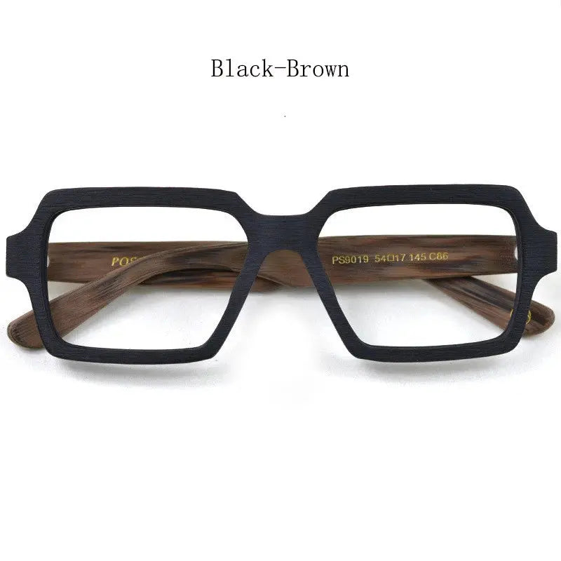 Unisex Square Full Rim Titanium Prescription Glasses 29019 — view 3 | Rx Spectacle