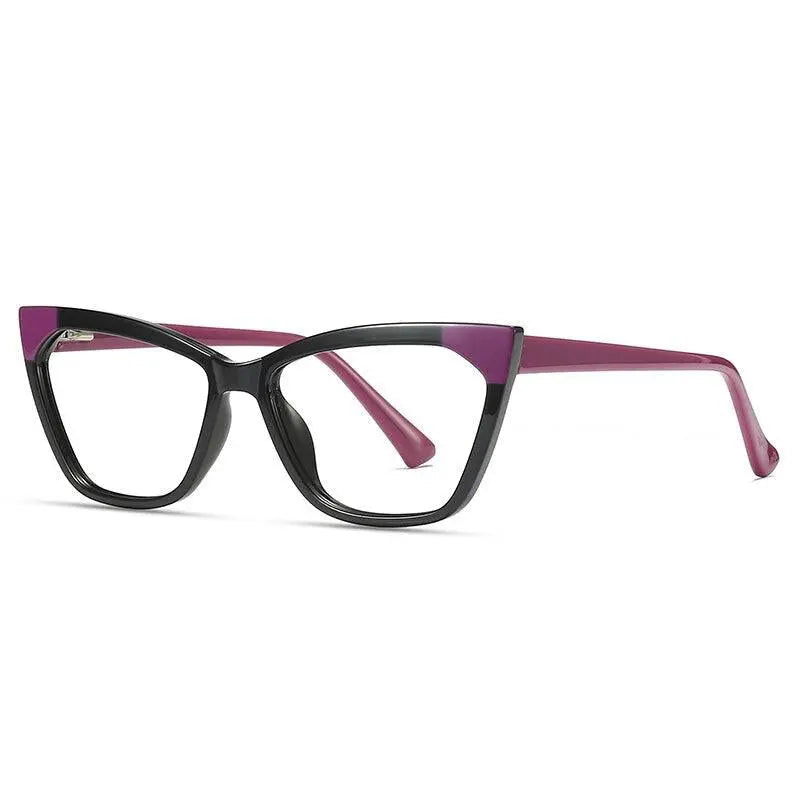 Women's Cat Eye Full Rim Titanium Prescription Glasses 2040 — view 5 | Rx Spectacle