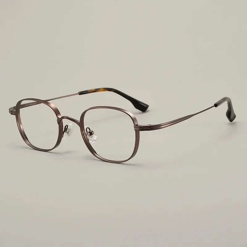 Unisex Oval Full Rim Titanium Prescription Glasses 310520 — view 7 | Rx Spectacle