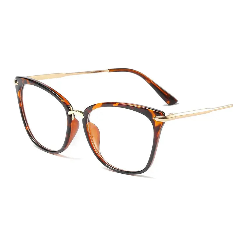Women's Cat Eye Full Rim TR90 Oversized Prescription Glasses 95138 — view 7 | Rx Spectacle
