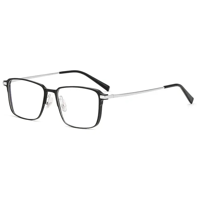 Unisex Square Full Rim Titanium Prescription Glasses 505800 — view 5 | Rx Spectacle