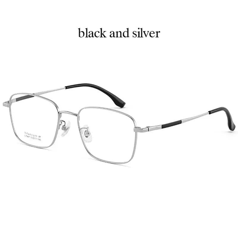 Men's Polygon Full Rim Titanium Prescription Glasses 79479 — view 5 | Rx Spectacle