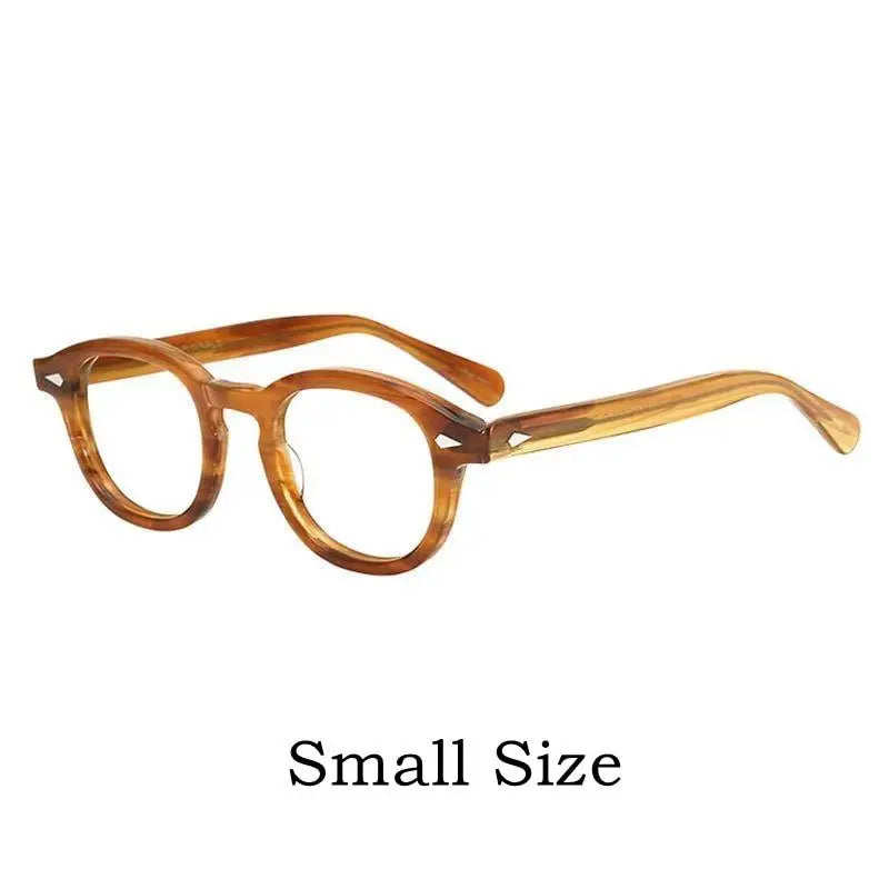 Unisex Round Full Rim Acetate Prescription Glasses Y1915 — view 18 | Rx Spectacle