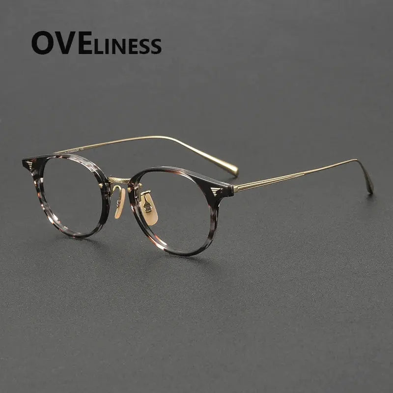 Women's Oval Full Rim Titanium Prescription Glasses 68510 — view 7 | Rx Spectacle