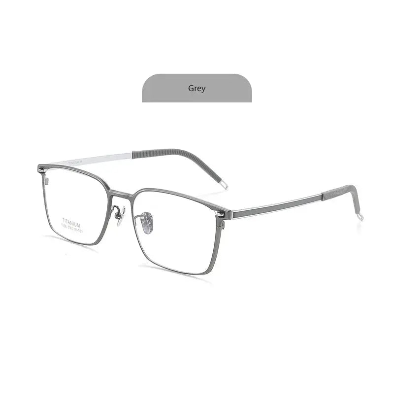 Men's Rectangular Full Rim Titanium Prescription Glasses 105600 — view 4 | Rx Spectacle