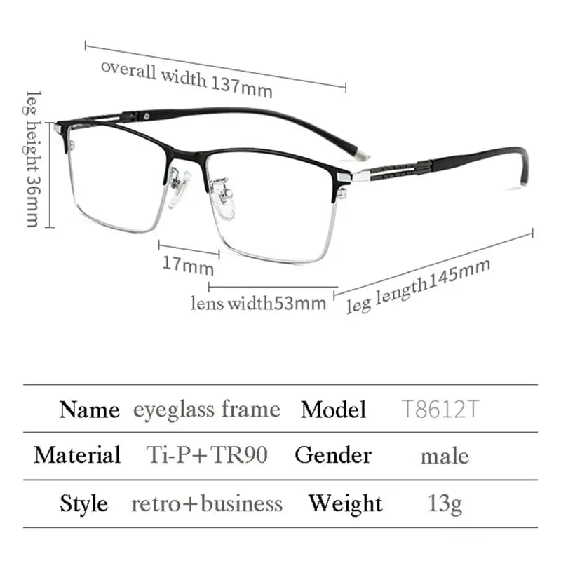 Women's Browline Semi-Rimless Titanium Prescription Glasses 486127 — view 2 | Rx Spectacle