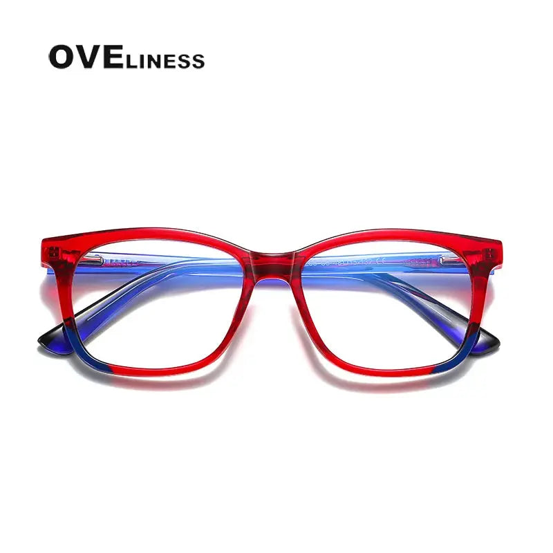 Unisex Square Full Rim Titanium Prescription Glasses 20206 — view 8 | Rx Spectacle