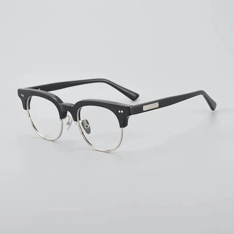 Unisex Square Full Rim Titanium Prescription Glasses 77015 — view 3 | Rx Spectacle
